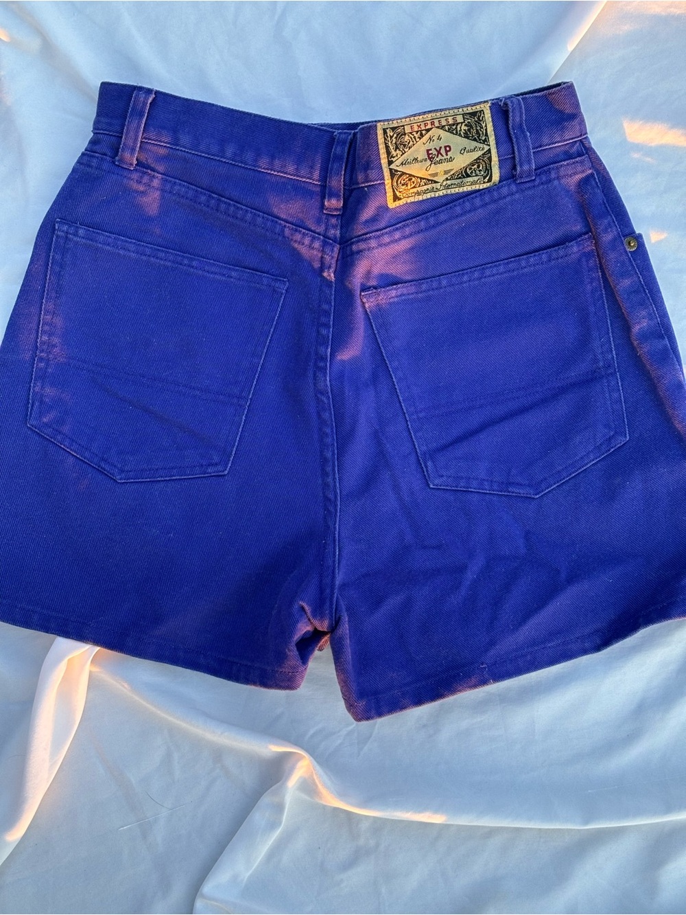 Royal Purple High-Waist Women’s Shorts Vintage Express 9/10 high waisted mom
